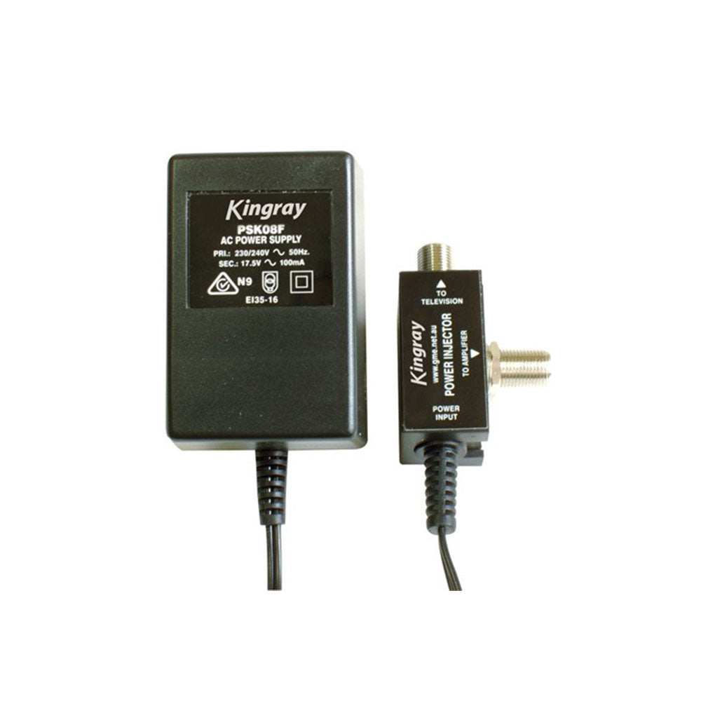 Kingray AC 100mA Power Supply for Masthead Amplifier 17.5V
