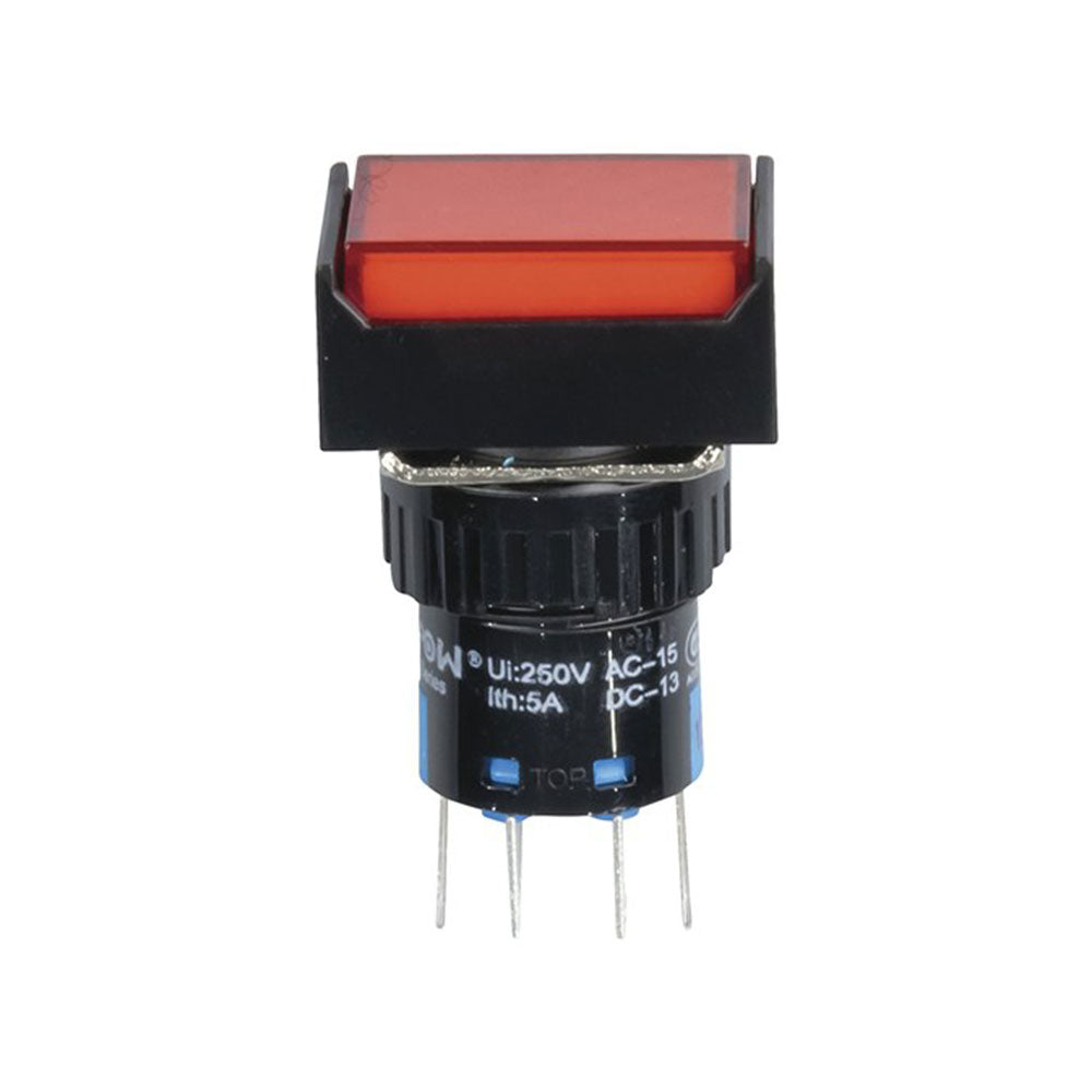 DPDT Illuminated Momentary IP65 Switch (Red)