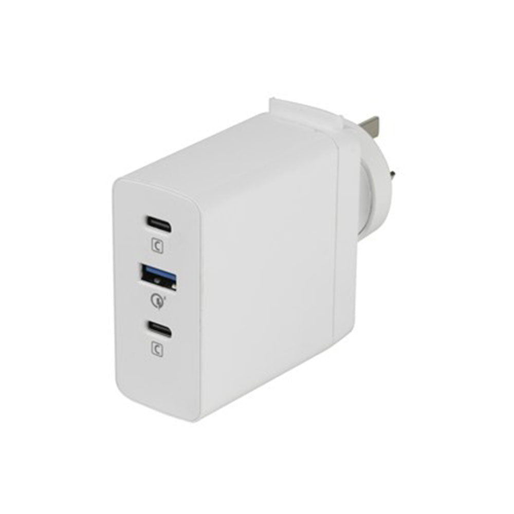 Laptop Wall Plugin Power Supply with 2 C & 1 A Type Socket