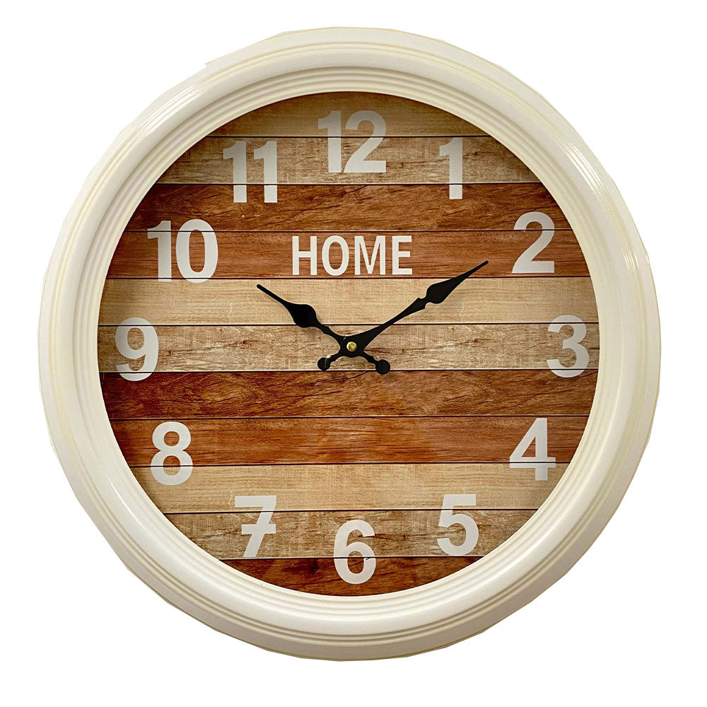 Classical Metal Frame Wall Clock with Mute Mode