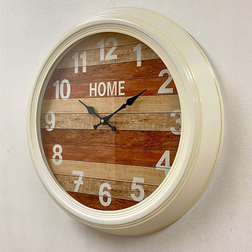 Classical Metal Frame Wall Clock with Mute Mode