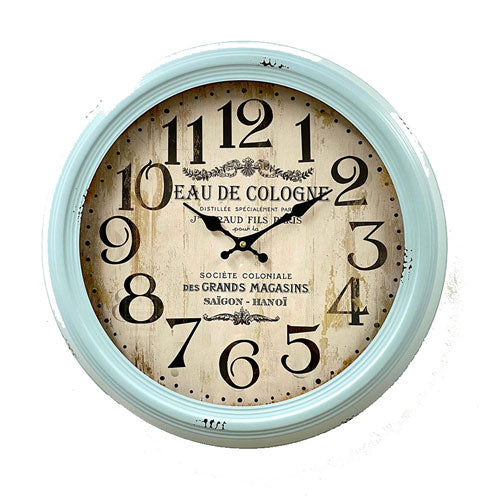 Antique Metal Frame Large Wall Clock