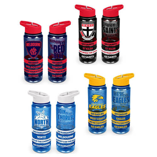 AFL Tritan Drink Bottle with Wrist Bands