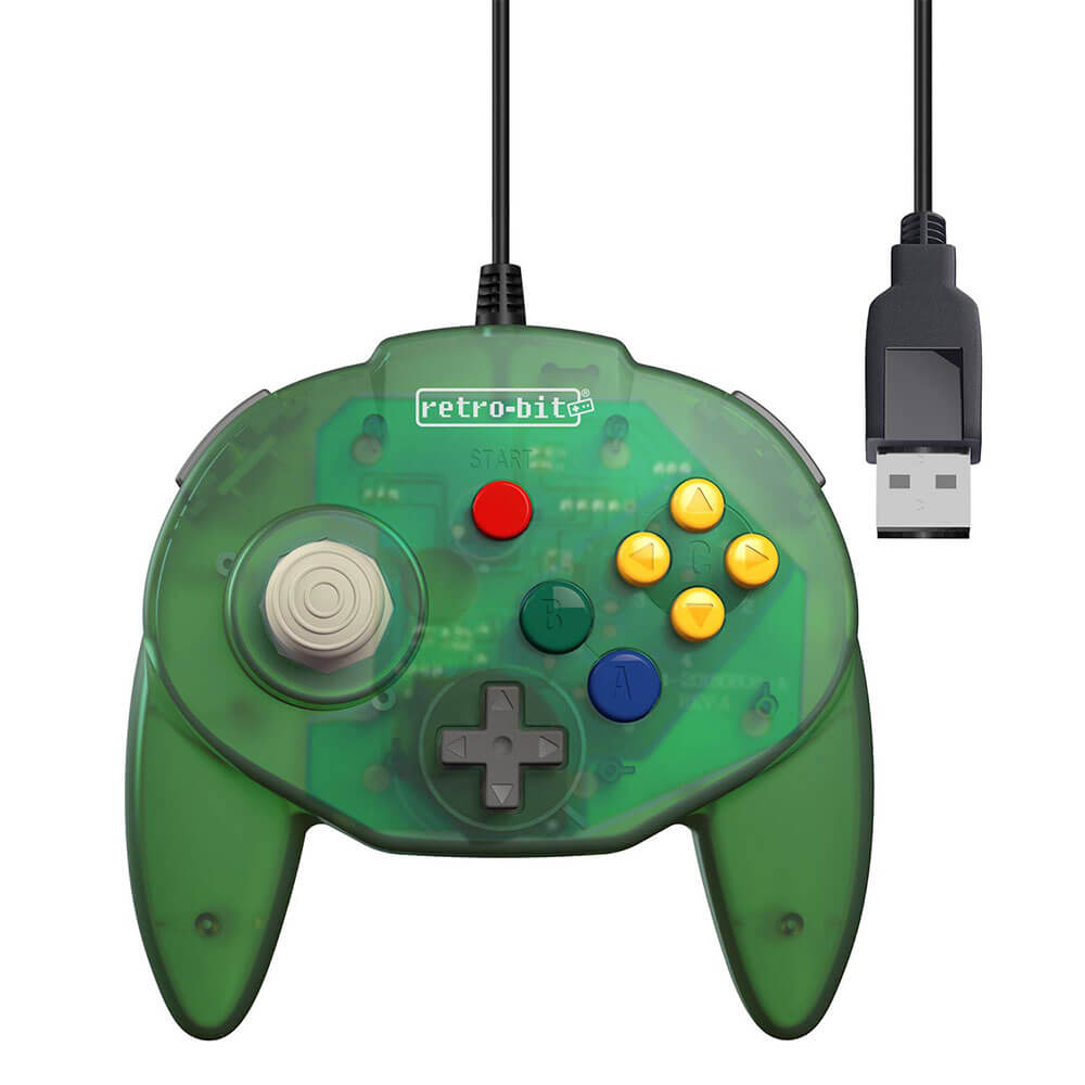 Retro-Bit Tribute64 USB Wired Controller (Green)