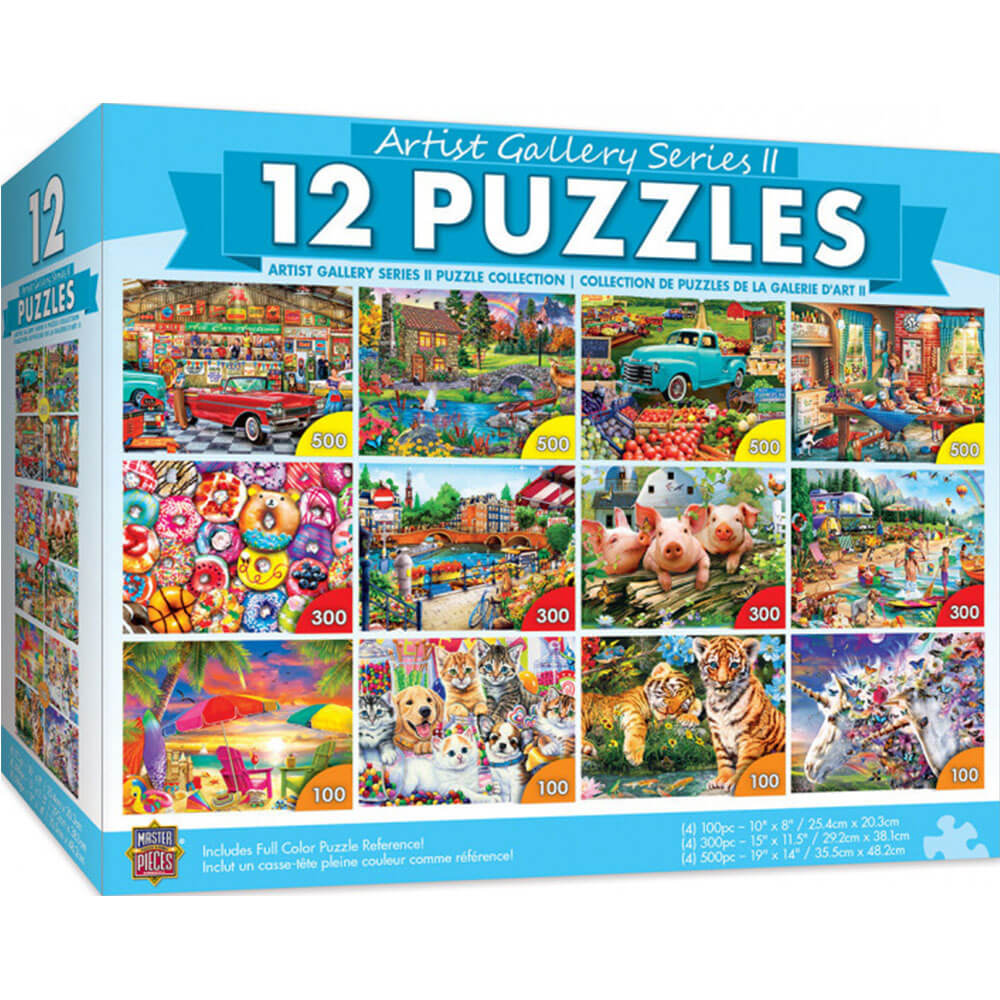 MasterPieces 12-Pack Puzzle Bundle