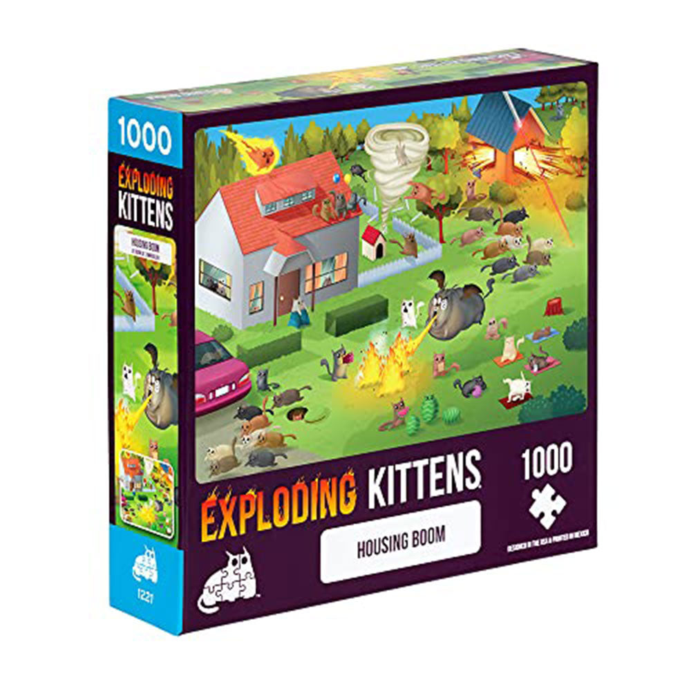 Exploding Kittens Puzzle Housing Boom 1000pcs