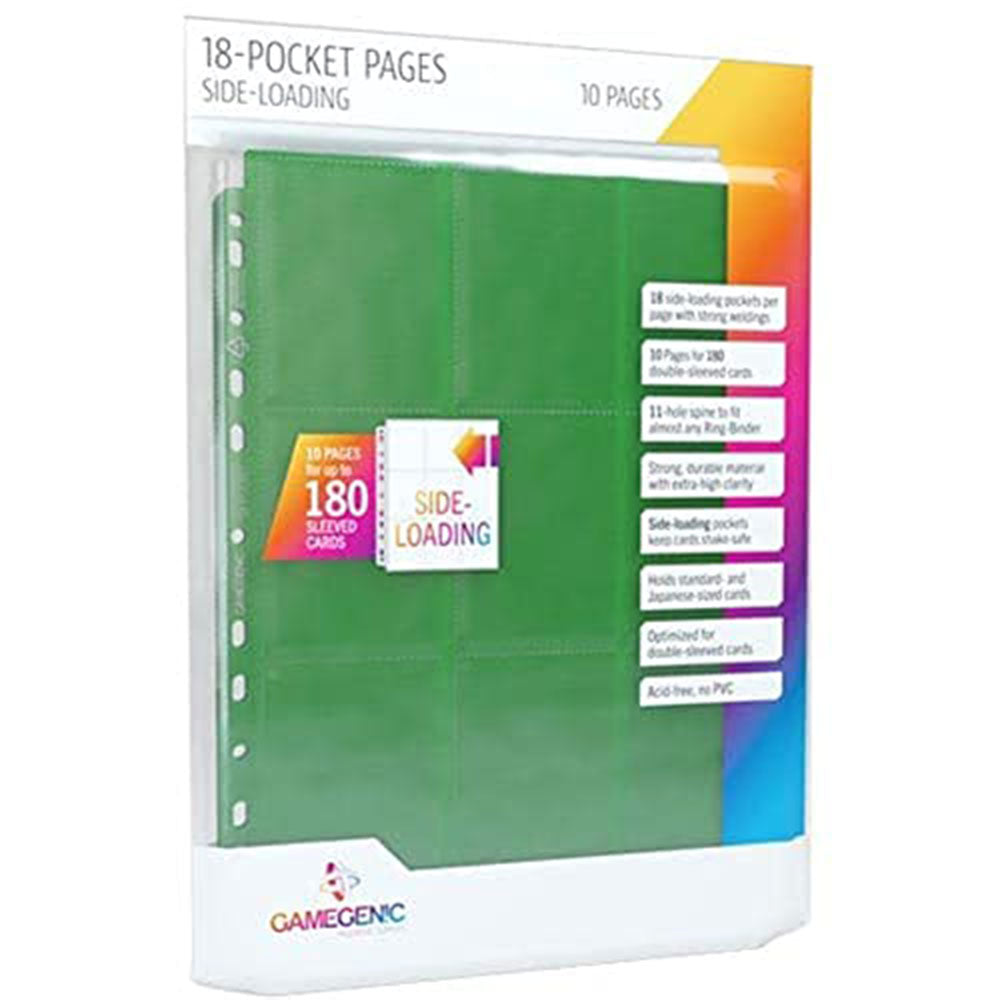 Gamegenic Sideloading 18-Pocket Pages 10pcs