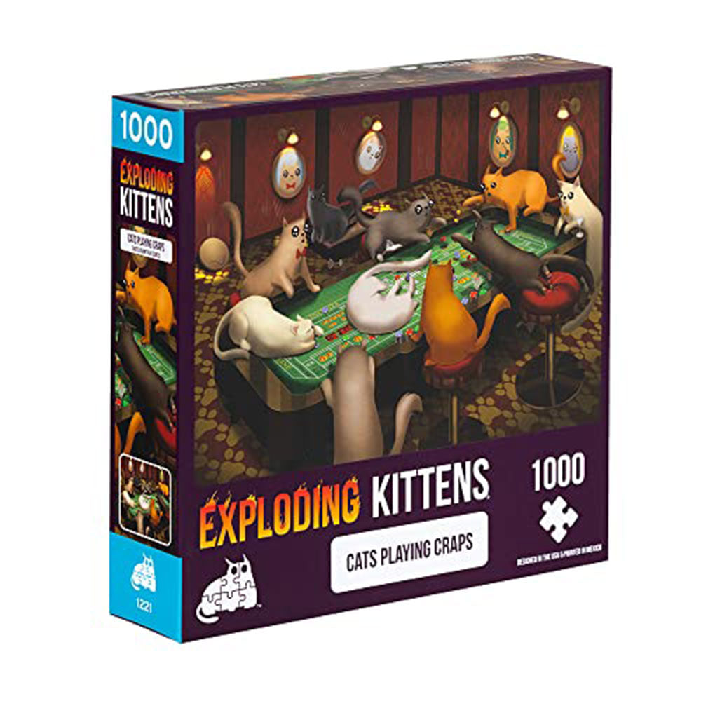 Exploding Kittens Puzzle Cats Playing Craps 1000pcs