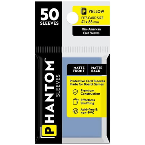 Yellow Phantom Sleeves 50pcs (41x63mm)