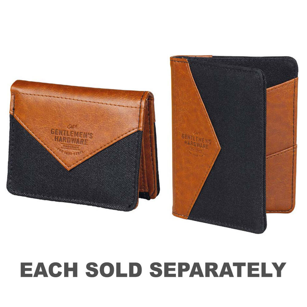 Gentlemen's Hardware Charcoal Canvas Wallet