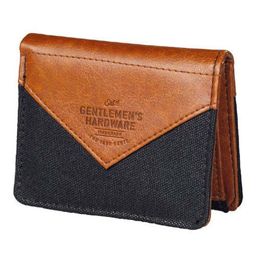 Gentlemen's Hardware Charcoal Canvas Wallet