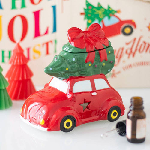 Car with Christmas Tree Oil Burner