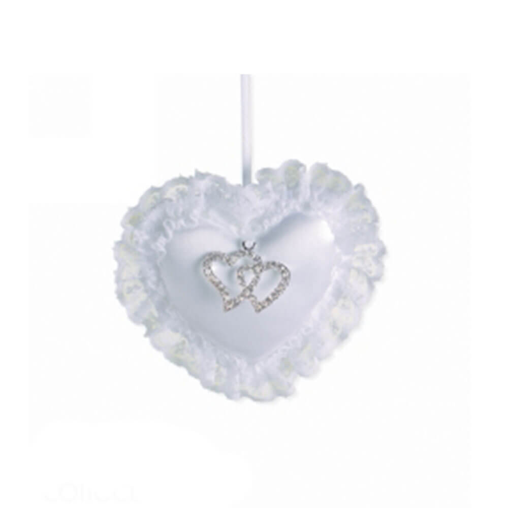 ME Padded Heart with Diamante Wedding Charm