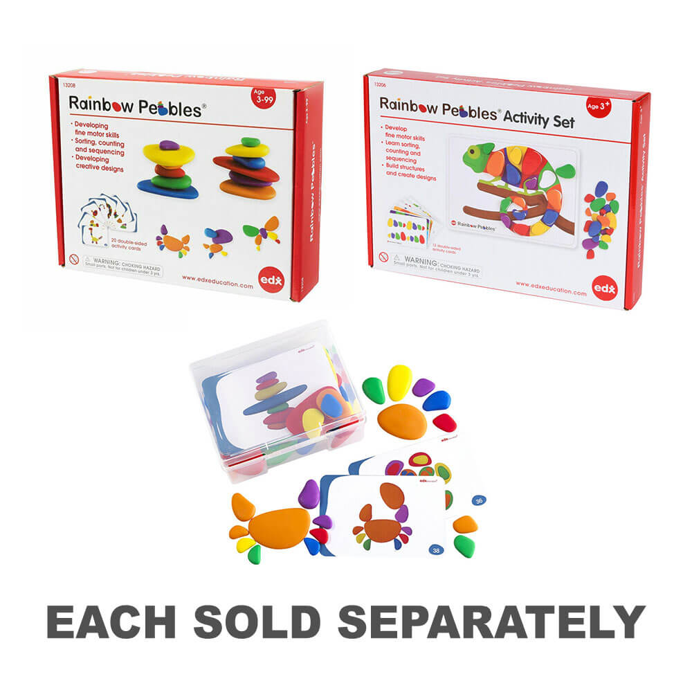 EDX Rainbow Pebbles Activity Set