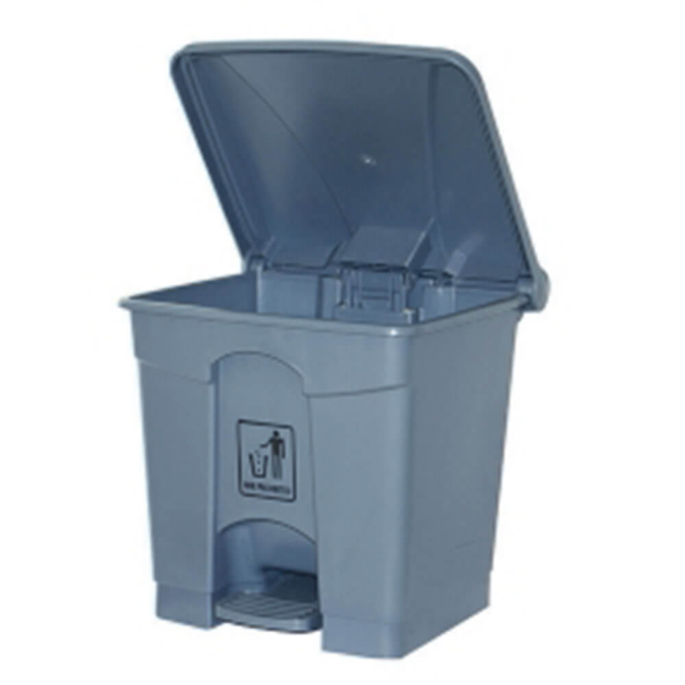 Cleanlink Rubbish Bin with Pedal Lid (Grey)