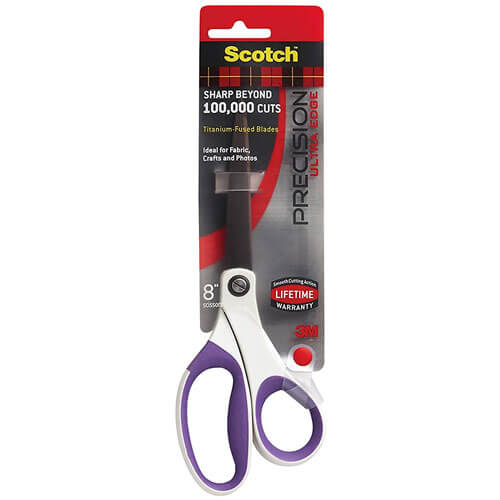 Scotch Titanium Precision Scissors 8" Assorted