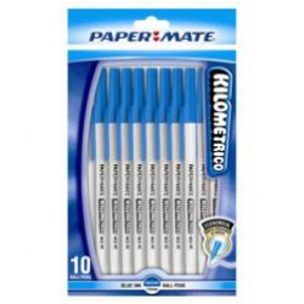 Paper Mate Kilometrico Ballpoint Pen (Medium Blue)