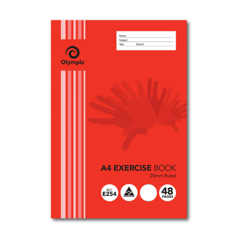 Olympic A4 Ruled Exercise Book 25mm 48pg