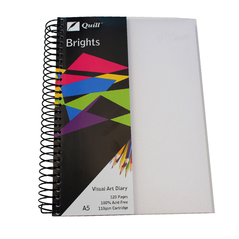 Quill Brights Frosted A5 Visual Art Diary 60-Leaf