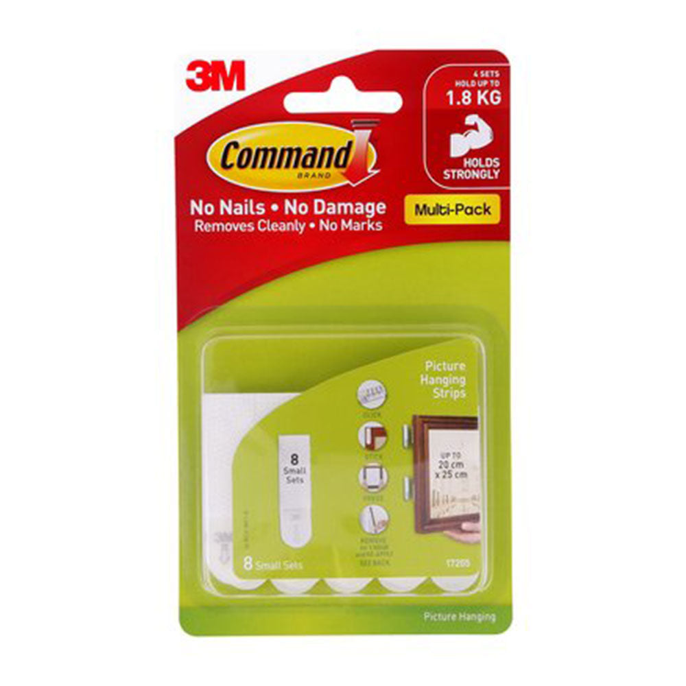 Cammand Small Hanging Picture Strip (Pack of 8)
