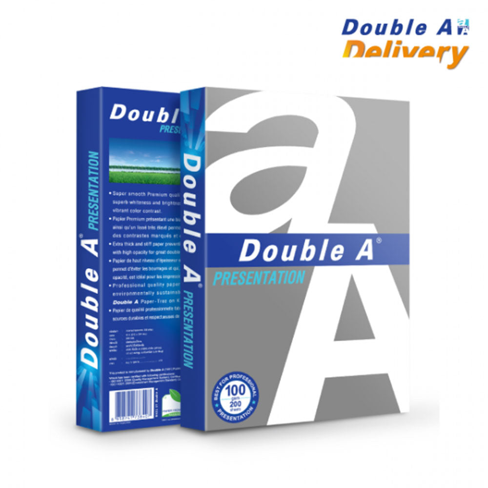Double A A4 Copy Paper 100gsm 200pcs (White)