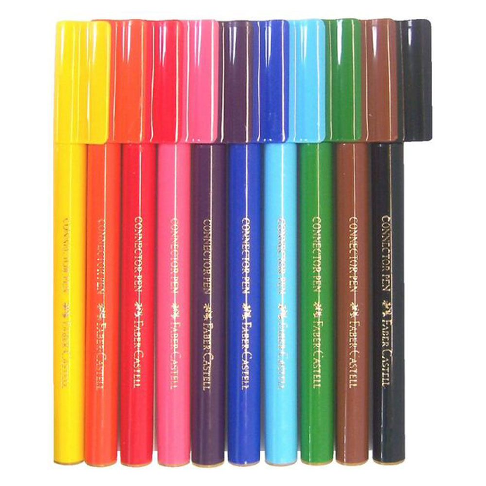 Faber-Castell Connector Pens Marker (Wallet of 10)
