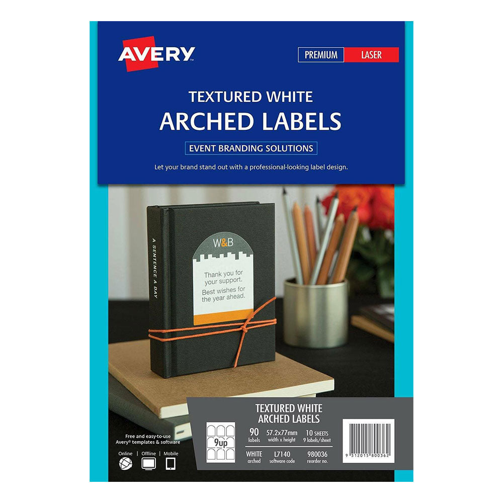 Avery Arched Event & Branding Label 10pcs (57x77mm)