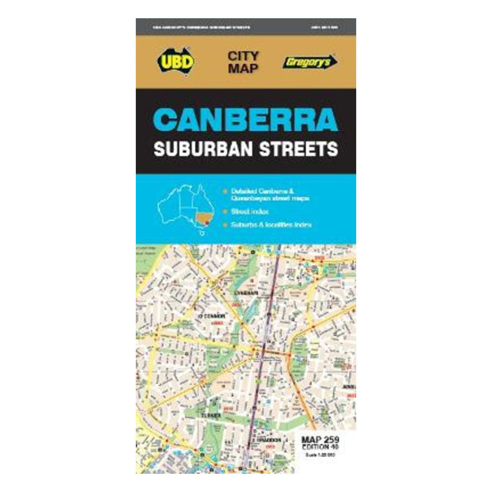 Canberra Suburban 259 Street Map (40th Edition)
