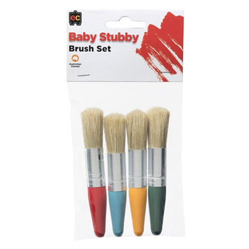 EC Baby Stubby Paint Brush Set 4pcs