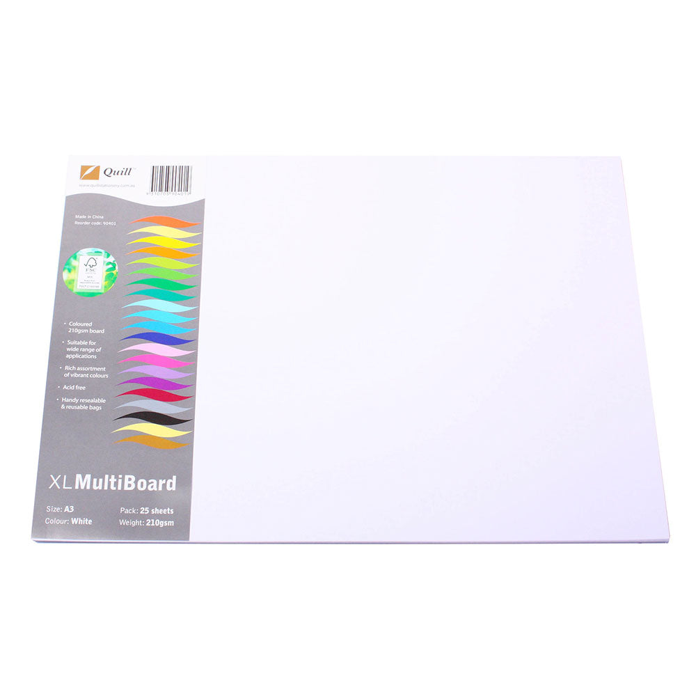Quill A3 Cardboard 210gsm (Pack of 25)