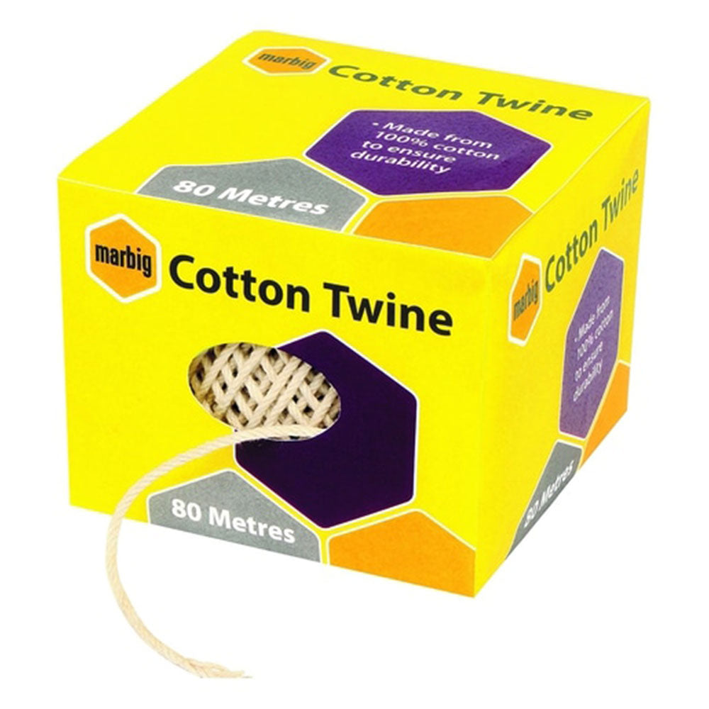 Marbig Natural Twine Cotton Ball 80m