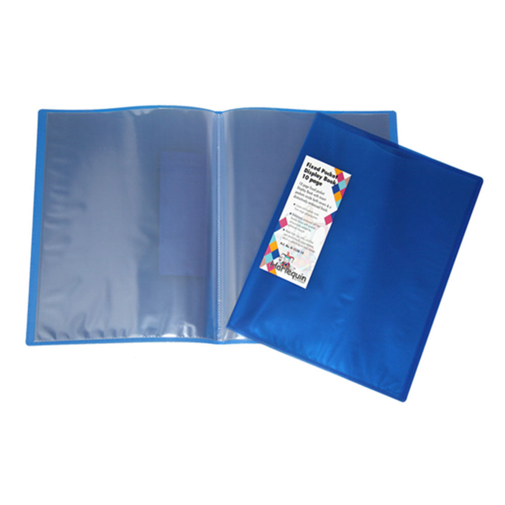 Colby A4 Display Book 10pcs (Harlequin Blue)