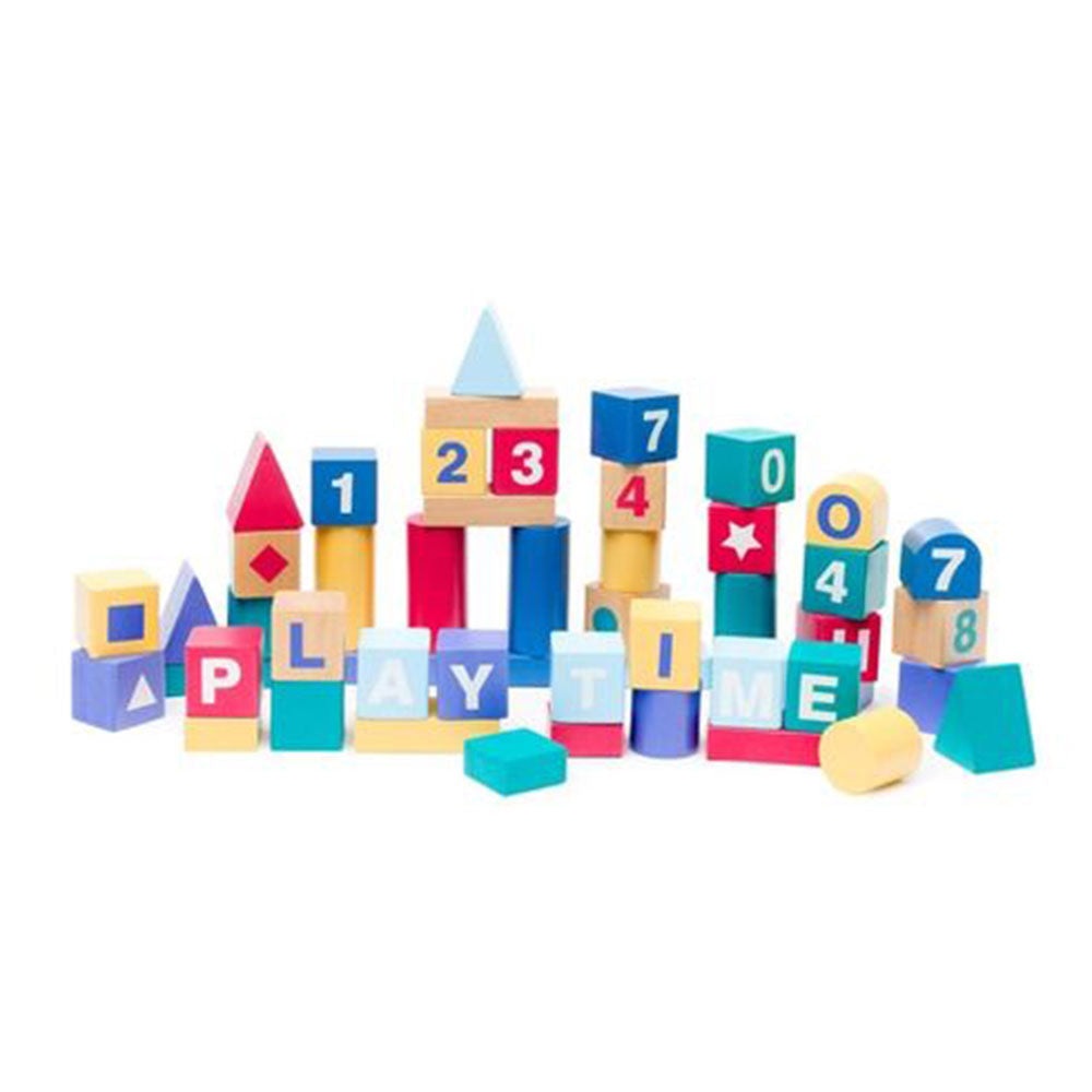Learning Can Be Fun Build & Play Wooden Toy (Set of 50)