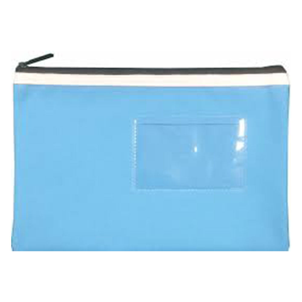 Osmer Small Light Blue Polyester 1-Zip Pencil Case (23x15cm)