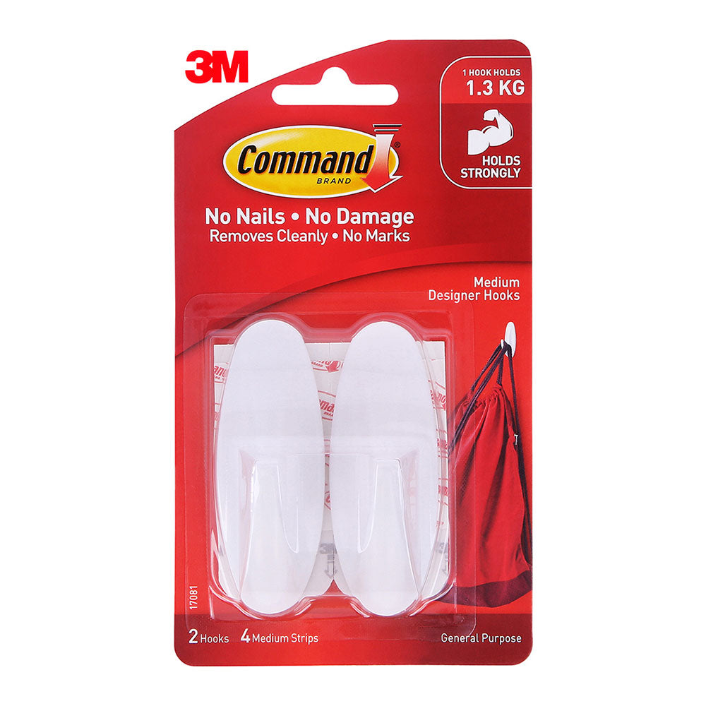Command Medium Designer Hook (White)