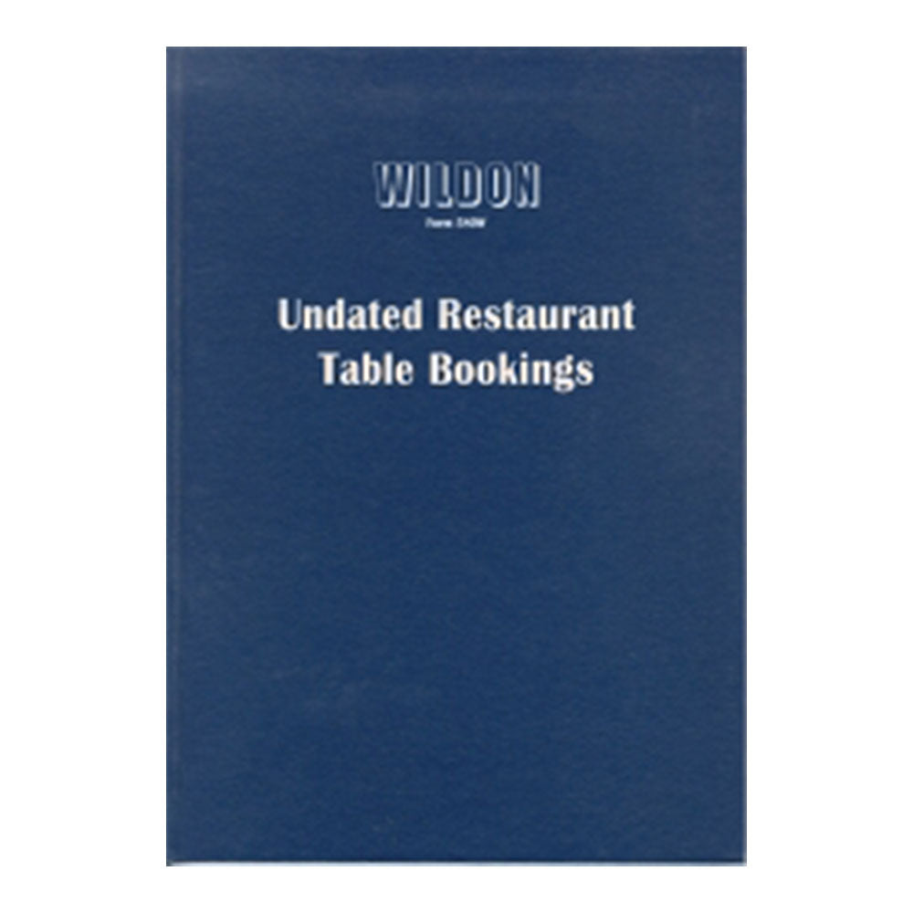 Wildon Undated Restaurant Table Booking Diary