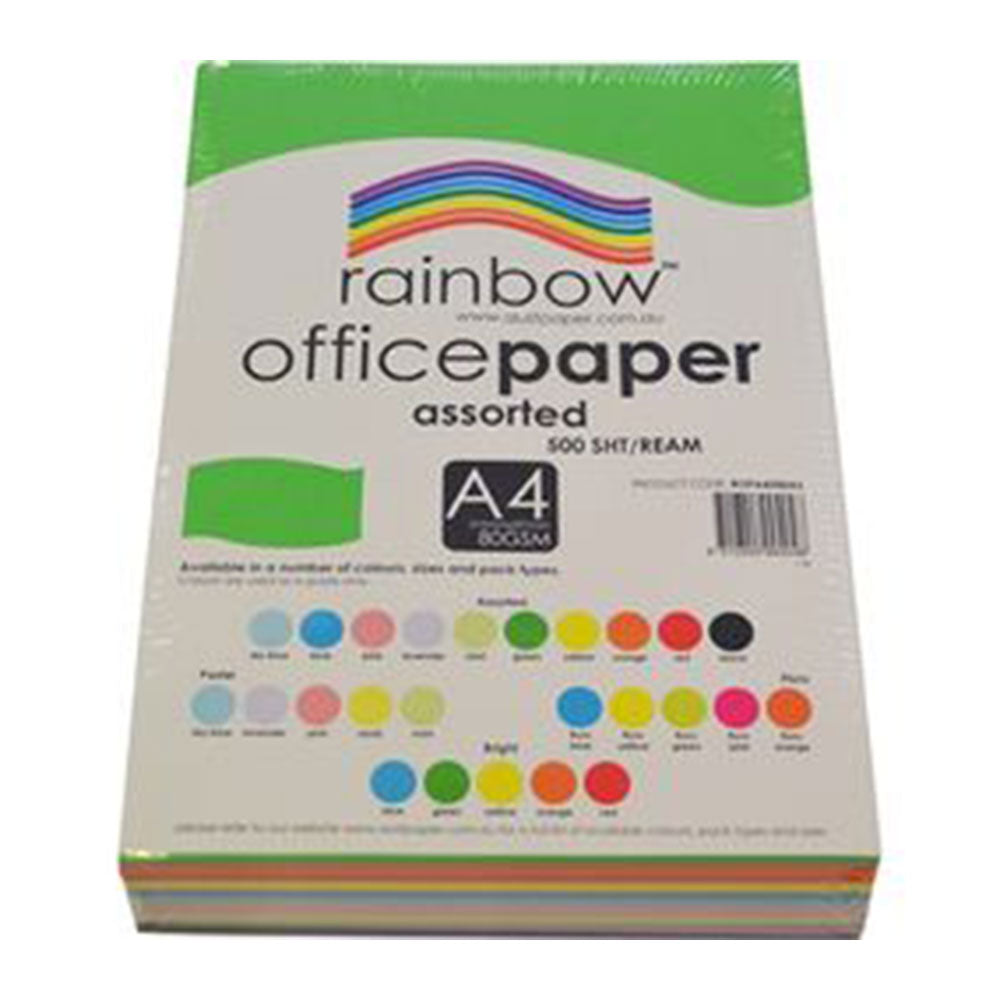 Rainbow A4 Copy Paper 80gsm 100pcs