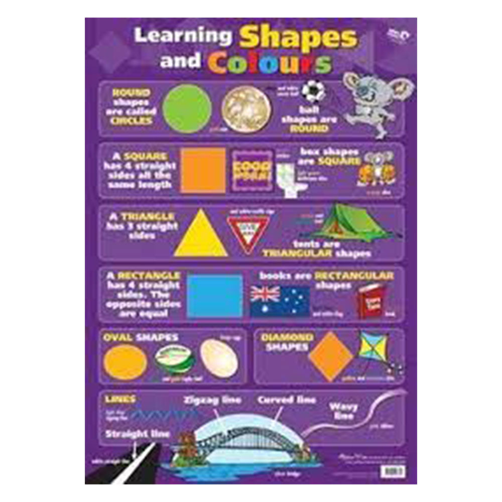 Gllian Miles Learning Shapes & Colours Wall Chart