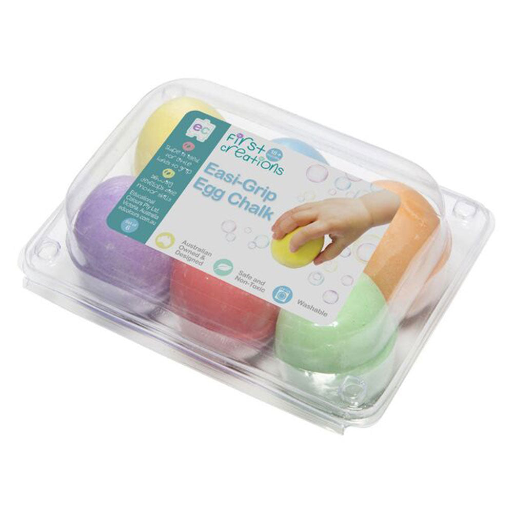 First Creations Easi-Grip Egg Chalk (Set of 6)