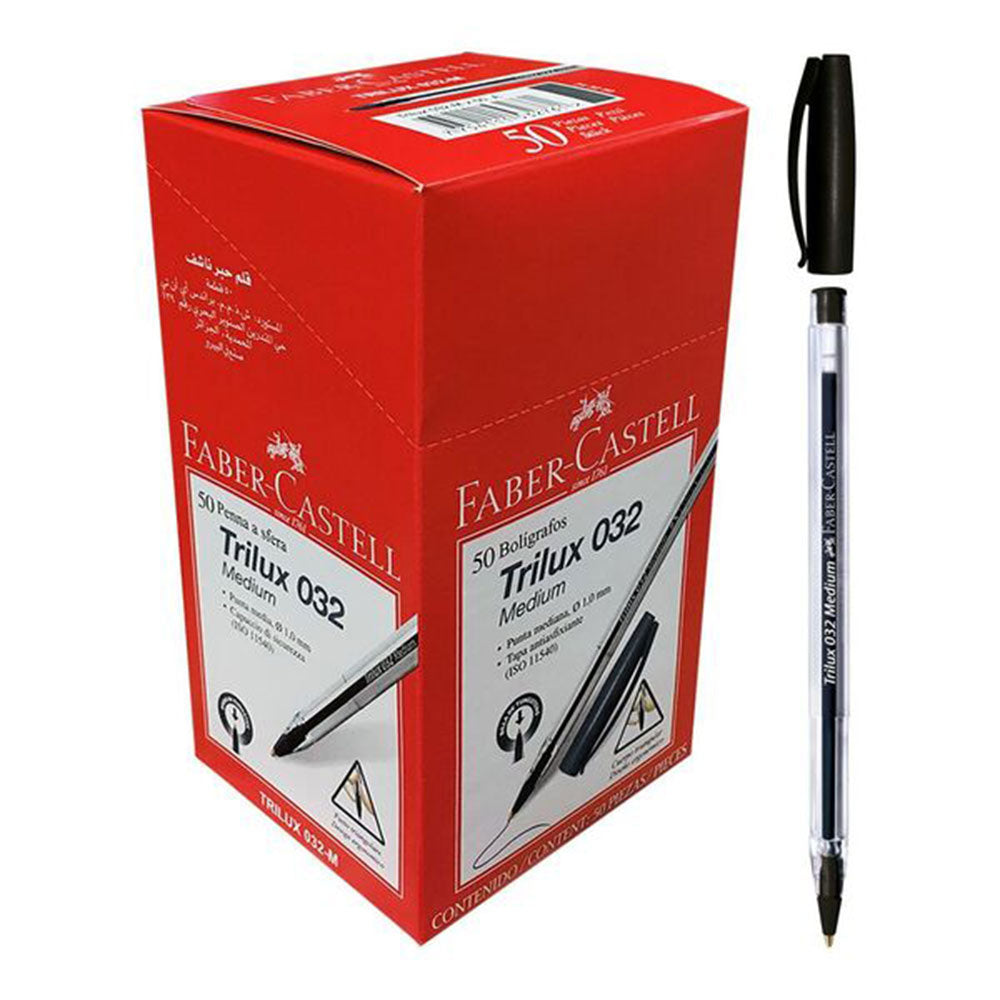 Faber-Castell Medium Trilux 50pcs (Black)