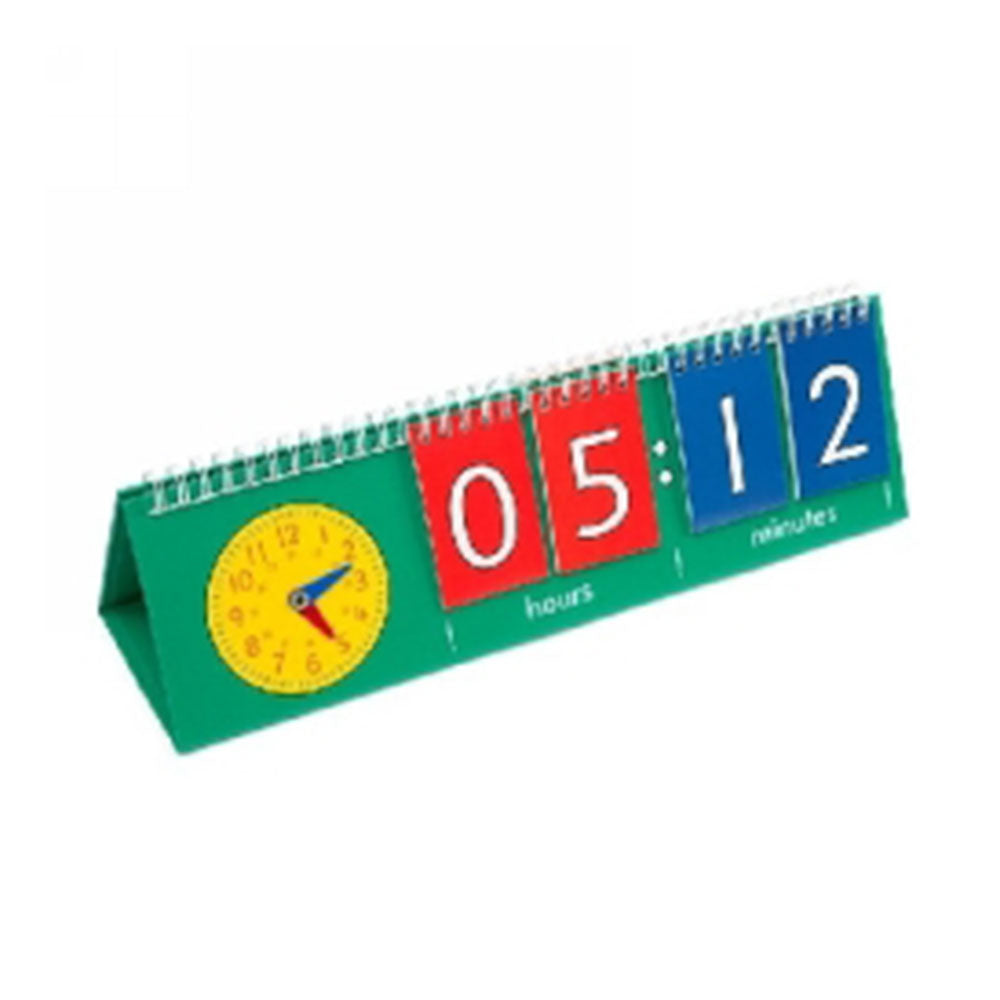 Analogue Clock with Digital Flip Chart Set (320x90mm)