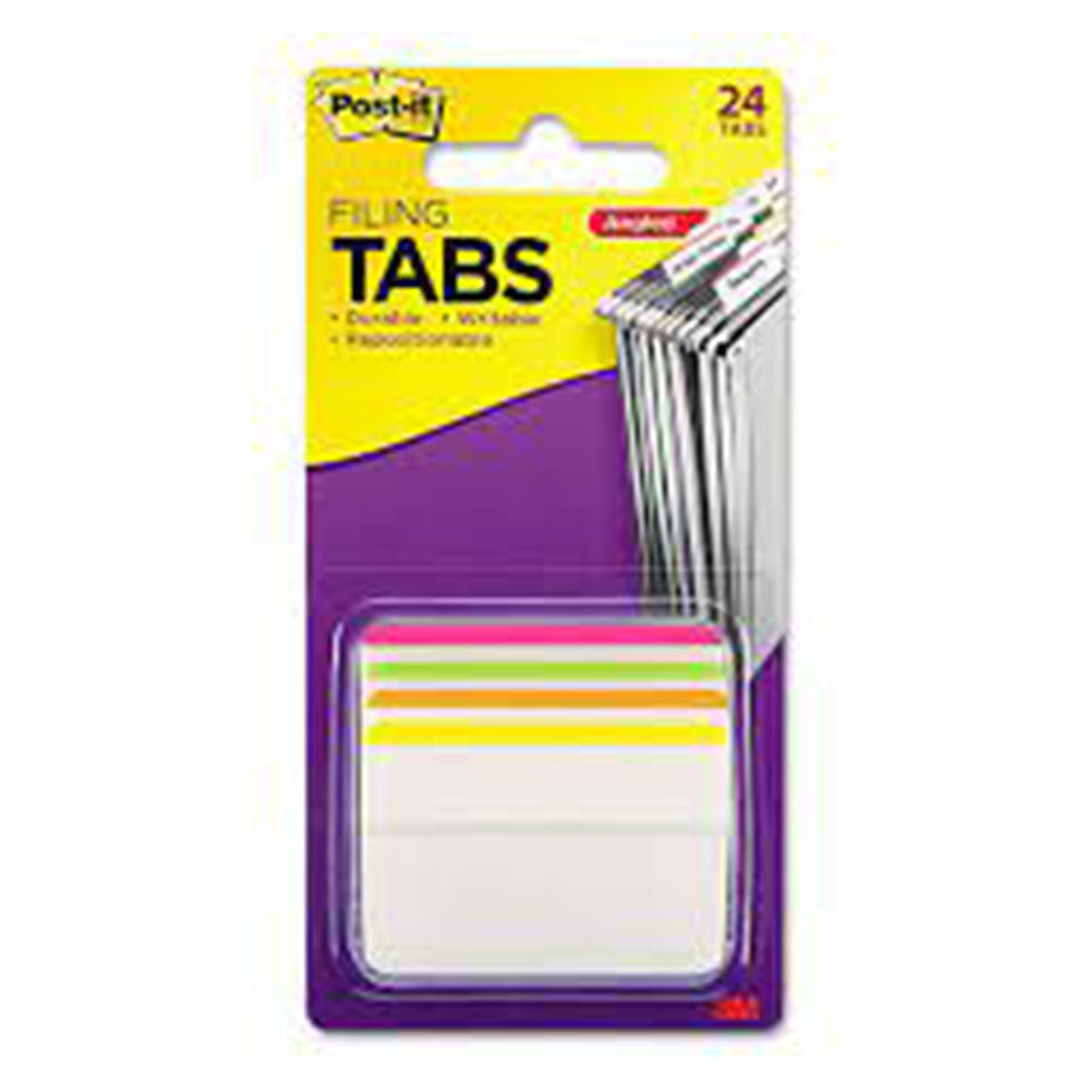 Post-It Durable Bright Filing Tabs