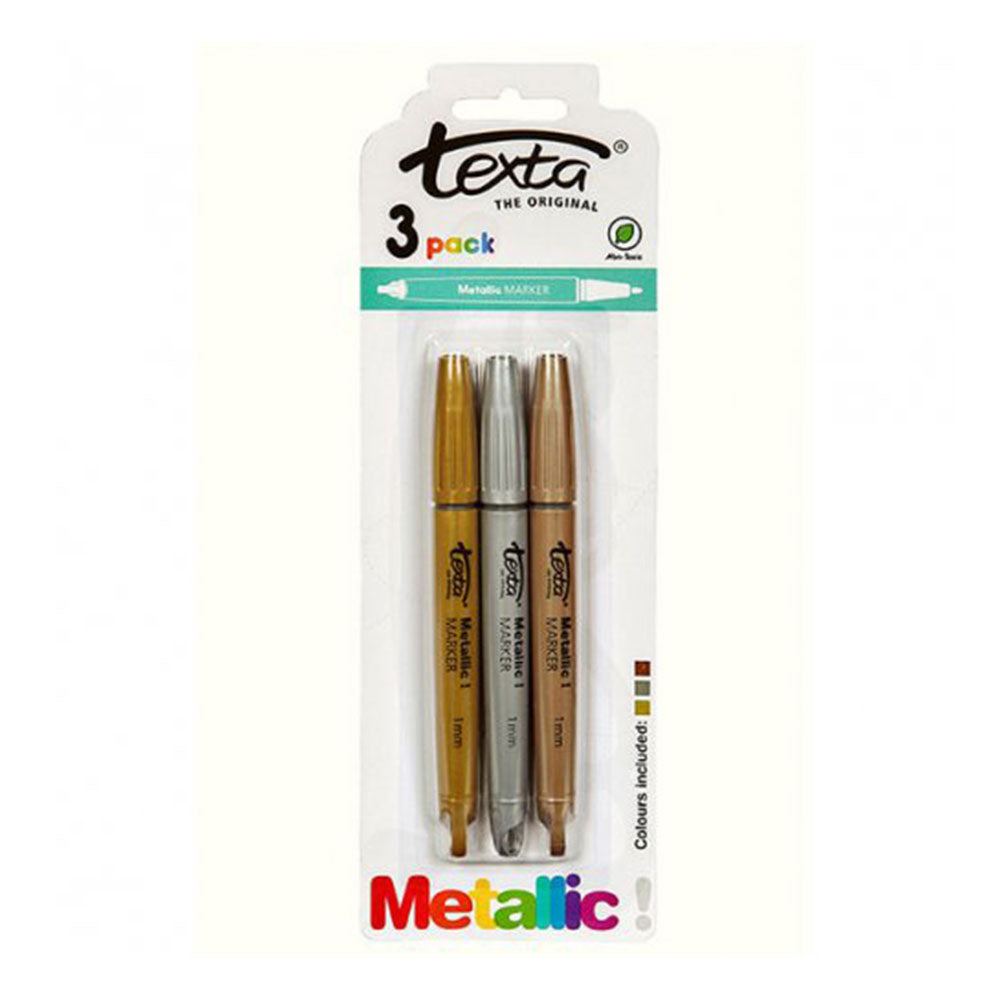 Texta Non Toxic Metallic Marker (Pack of 3)