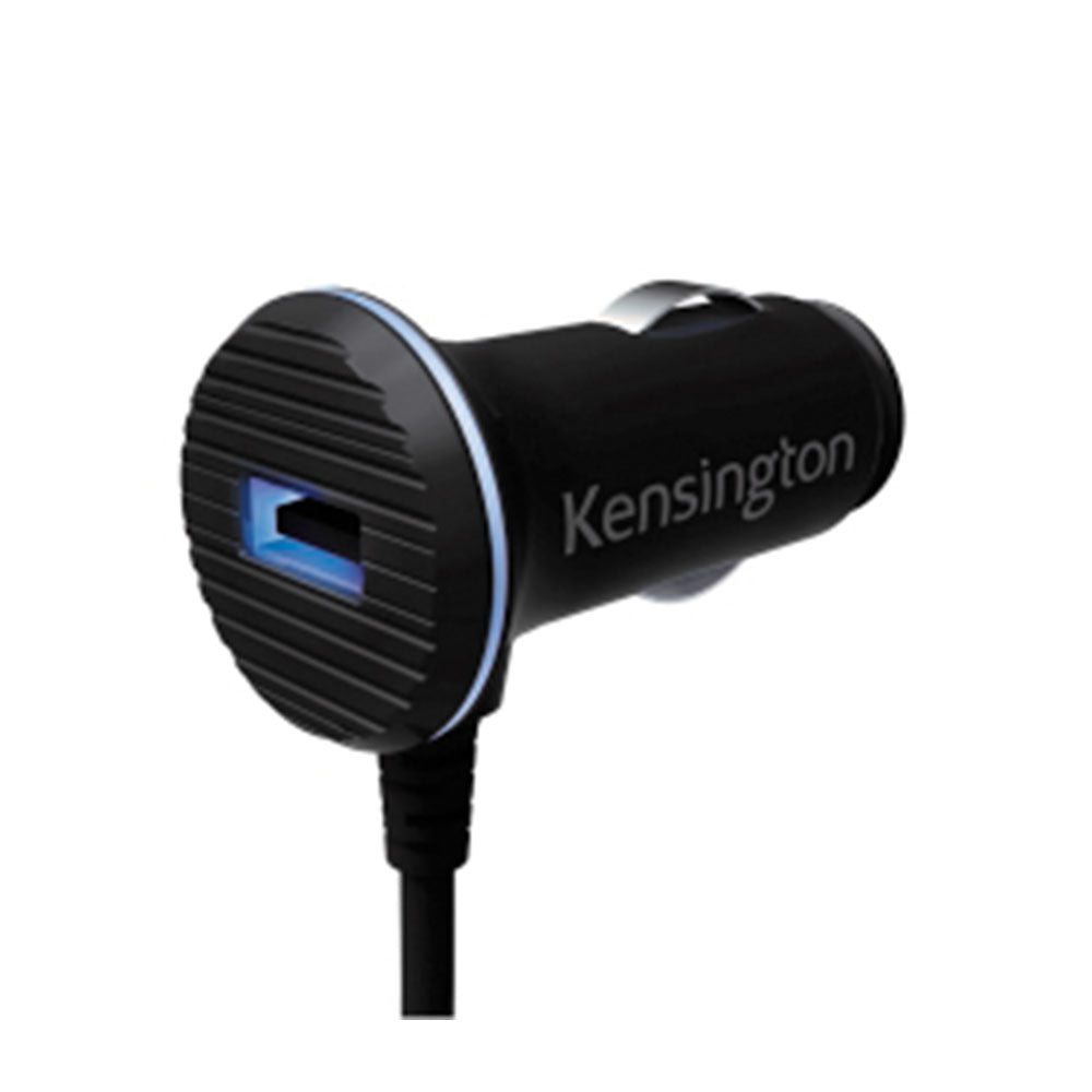 Kensington Powerbolt 3.4 Amp Lightning Car Charger (Black)