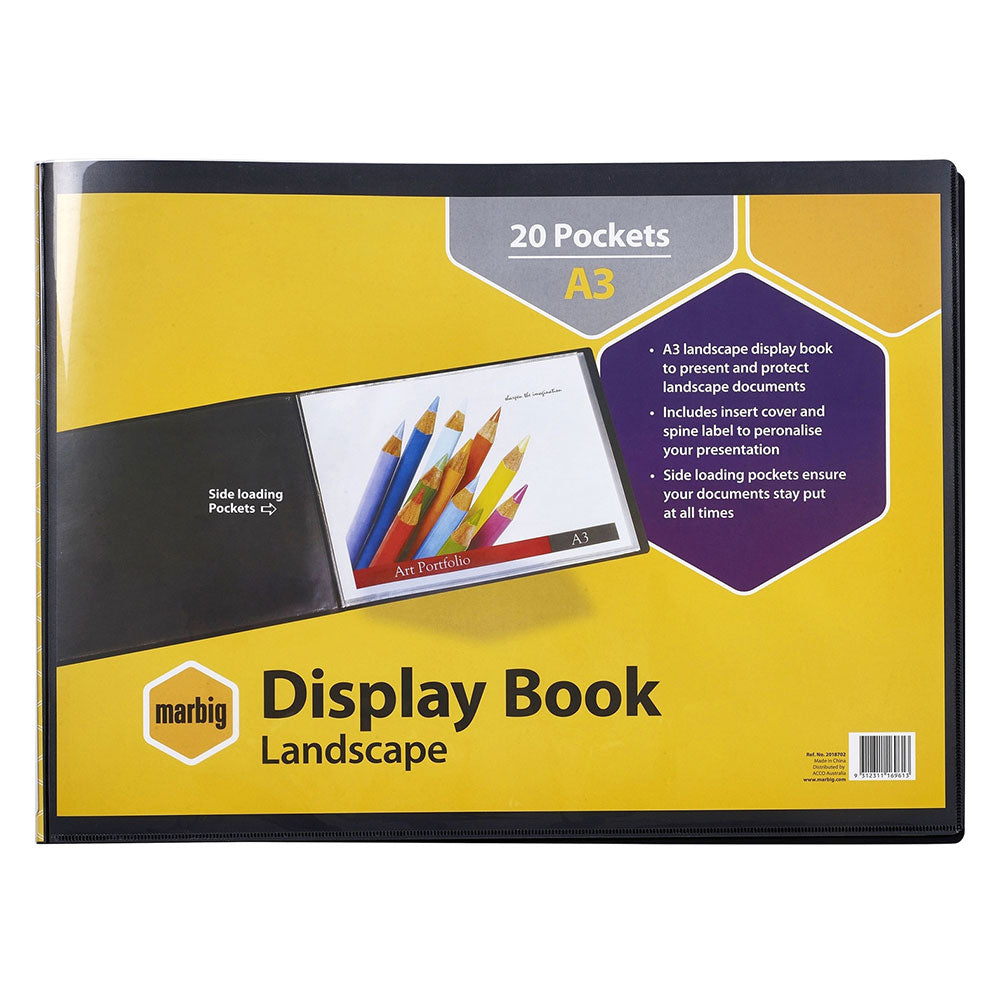 A3 Landscape Display Book with Insert Cover 20pg