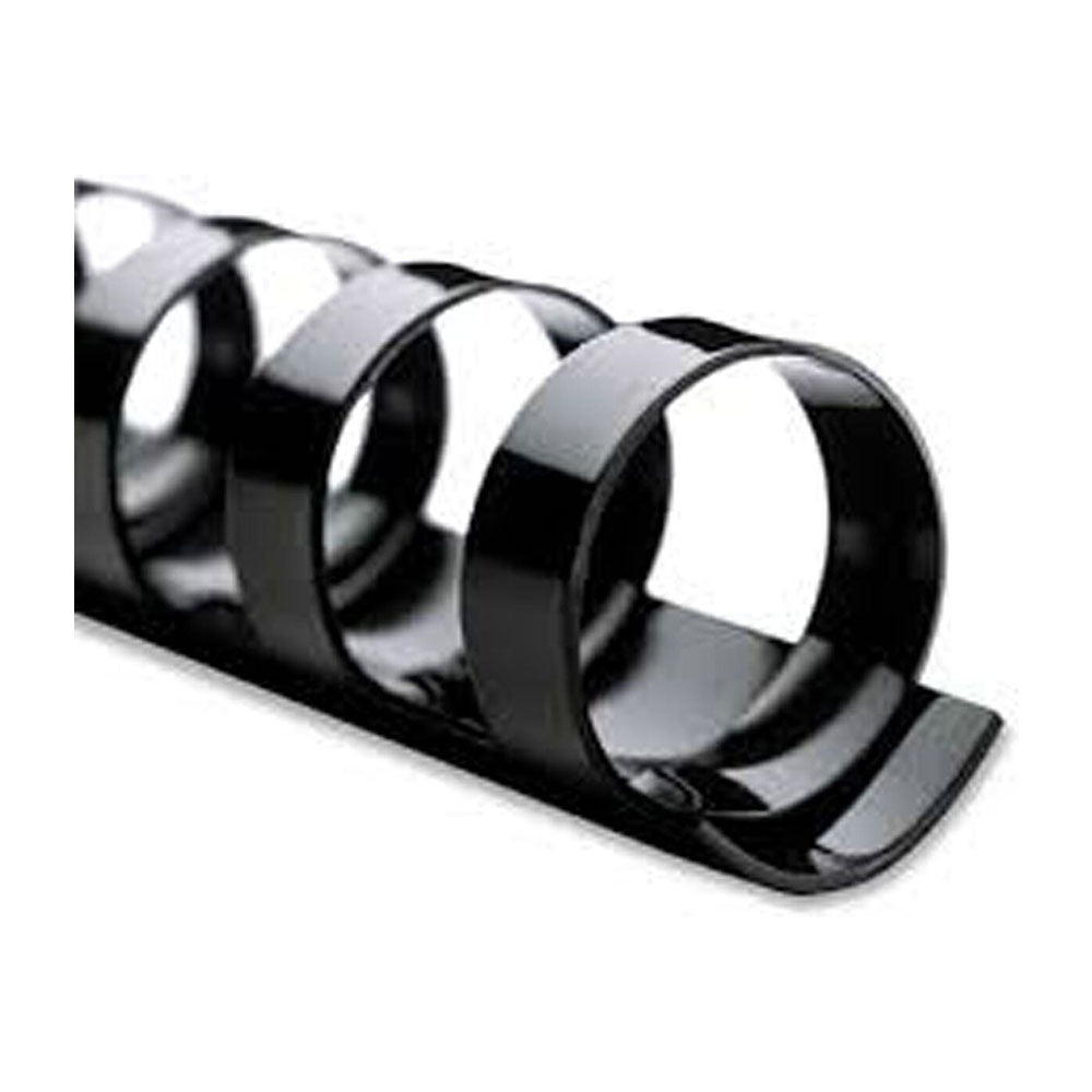 Gold Sovereign Plastic Binding Comb 6mm 100pcs (Black)