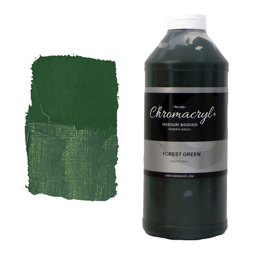 Chromacryl Paint 1L (Forest Green)