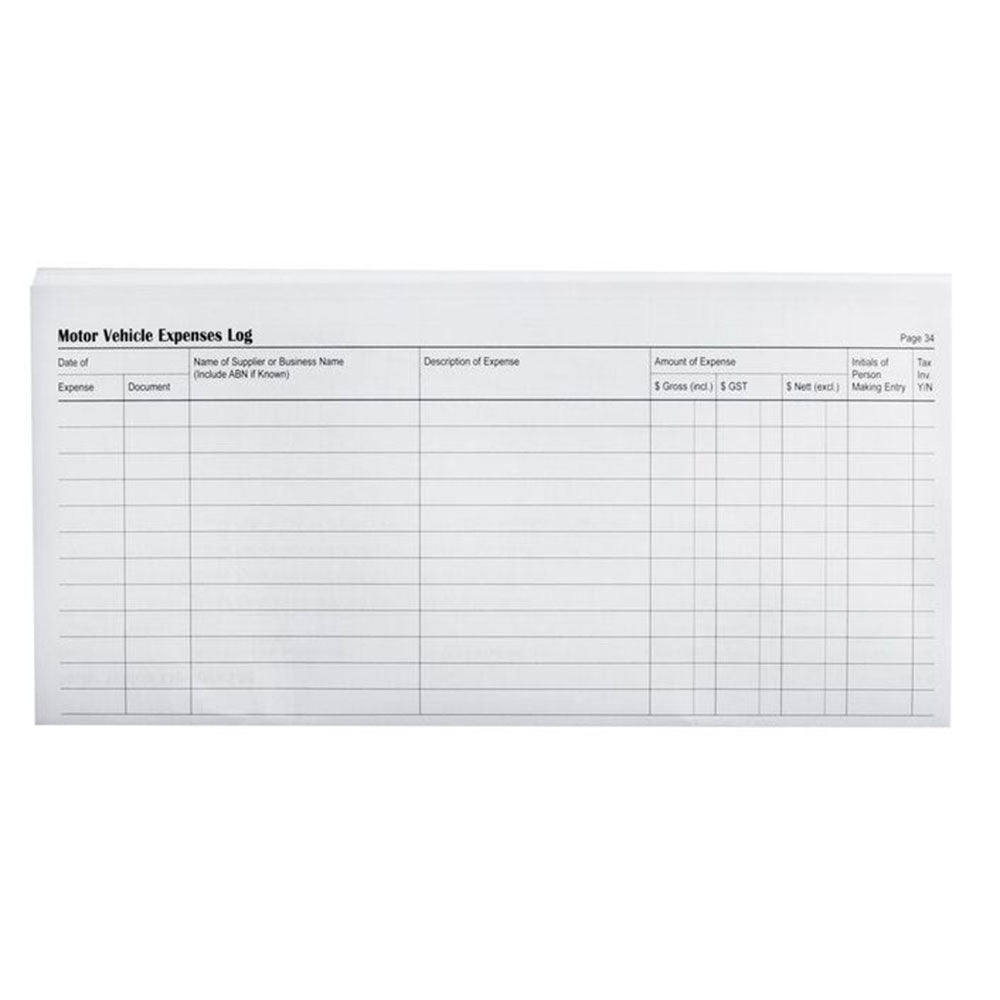 Wildon 86W Vehicle & Business Expenses Log Book
