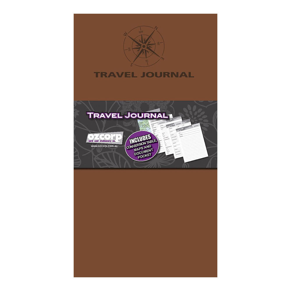 Ozcorp Slim Soft Tan Cover Travel Journal