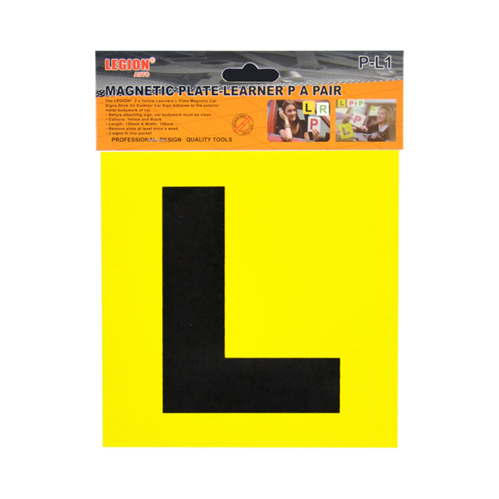Driver Magnetic L Plate (Yellow)